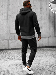 Komplet dresowy męski czarny OZONEE JS/8C59/3