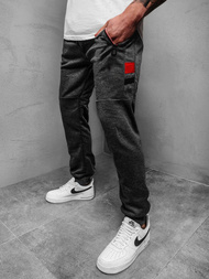 Spodnie dresowe męskie grafitowe OZONEE JS/JZ11025Z