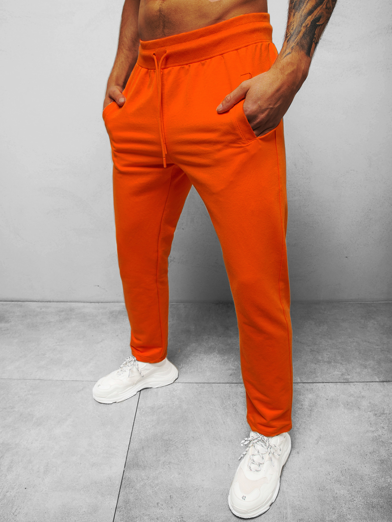 Штани спортивні чоловічі Помаранчевi B/18203022