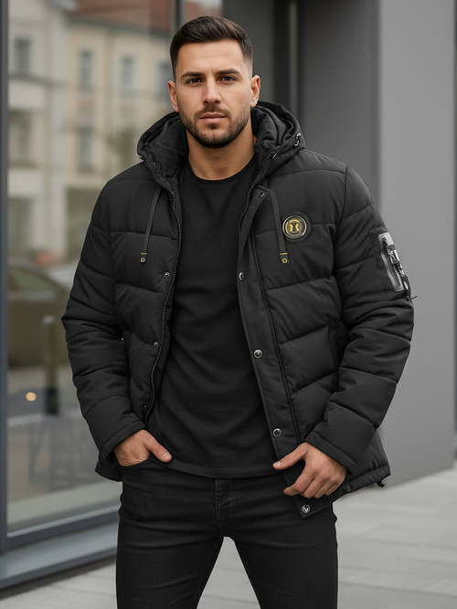 Куртка чоловіча чорна OZONEE JS/57M7503/392Z