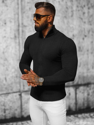 Sweter męski rozpinany czarny OZONEE NB/MM6004/4Z