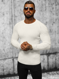 Sweter męski ecru OZONEE L/2642Z