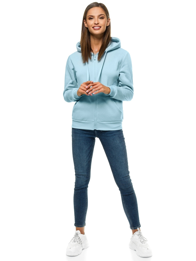 Bluza rozpinana damska jasno-niebieska OZONEE JS/W03/50Z
