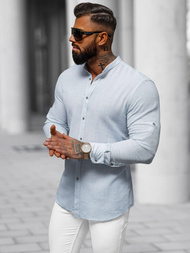 Koszula męska jasno-niebieska OZONEE O/V84