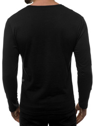 Longsleeve męski czarny OZONEE O/1114 