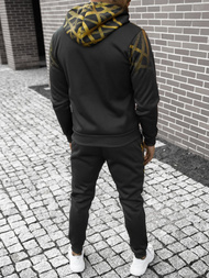 Komplet dresowy męski czarno-złoty OZONEE O/HM395