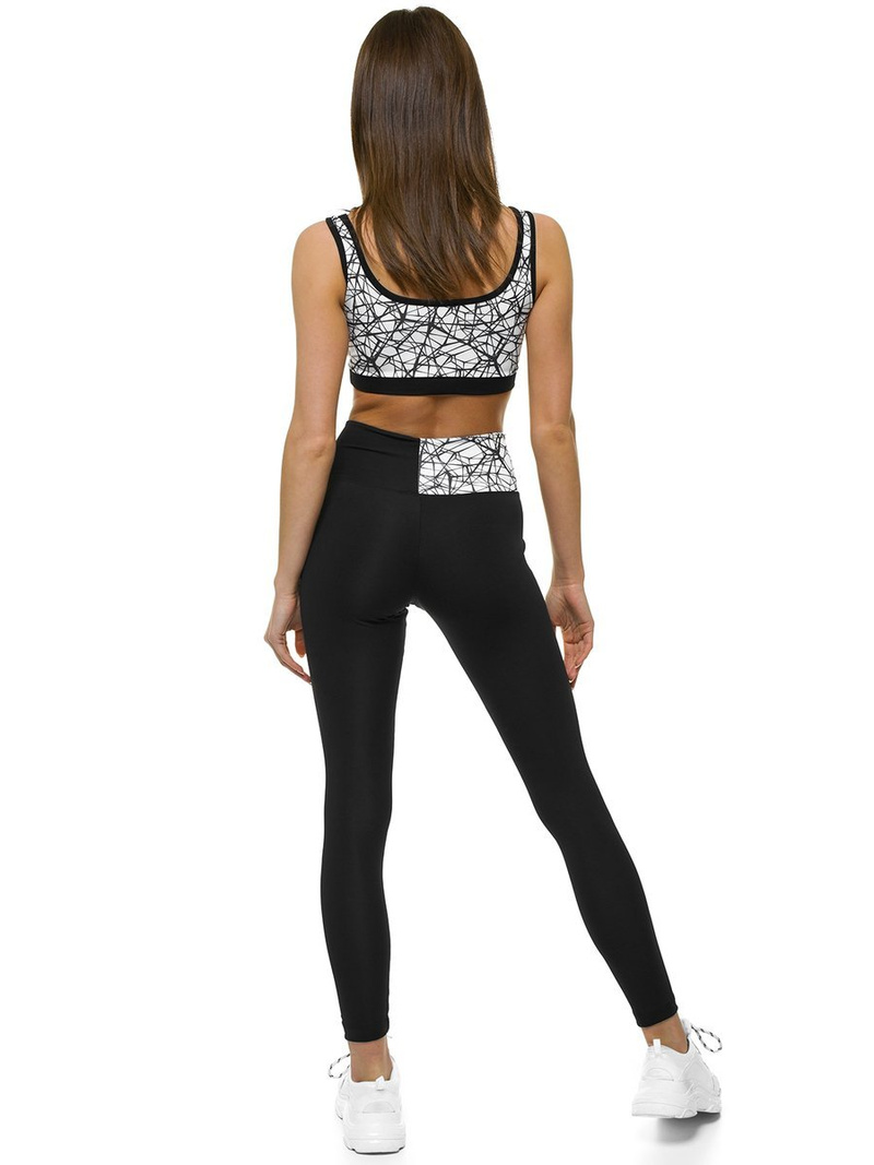 Комплект спортивного костюма з двох частин Чорно-Бiлий OZONEE O/MS016