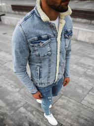 Kurtka męska jeans niebieska OZONEE BN/6629