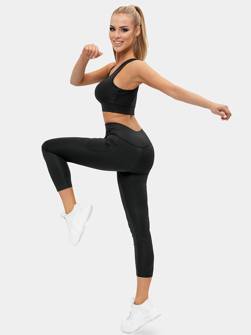 Legginsy damskie czarne OZONEE O/XL002/1Z