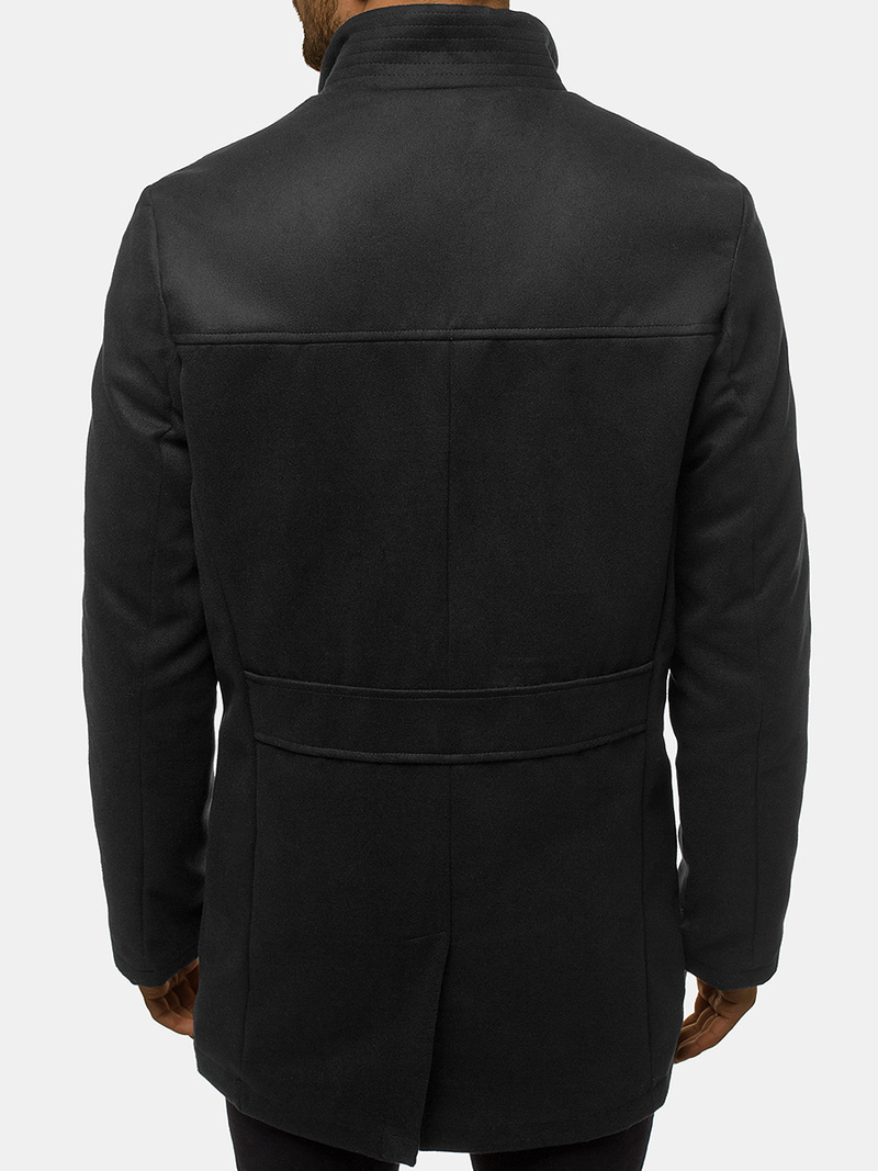 Płaszcz męski czarny OZONEE JS/79M3132Z