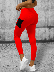 Legginsy damskie czerwone OZONEE O/XL009/5