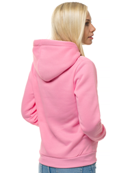 Bluza z kapturem damska rózowa OZONEE JS/KSW2038