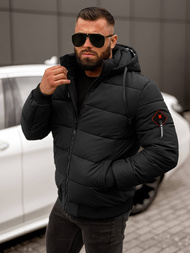 Kurtka zimowa męska czarna OZONEE JS/31M5031/392