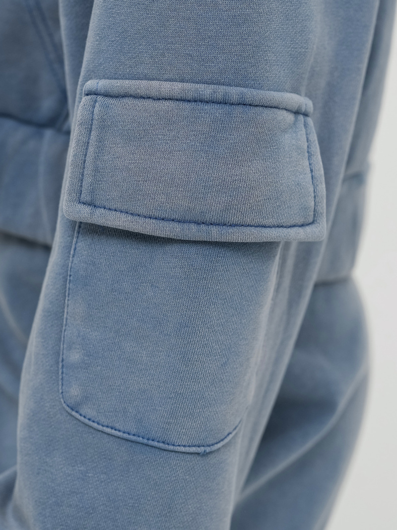 Komplet dresowy damski dwuczęściowy niebieski OZONEE JS/M60051AB