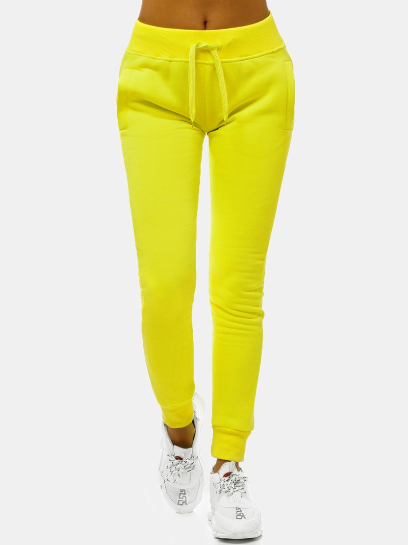 Спортивні штани жіночі Жовті-неон OZONEE JS/CK01/33