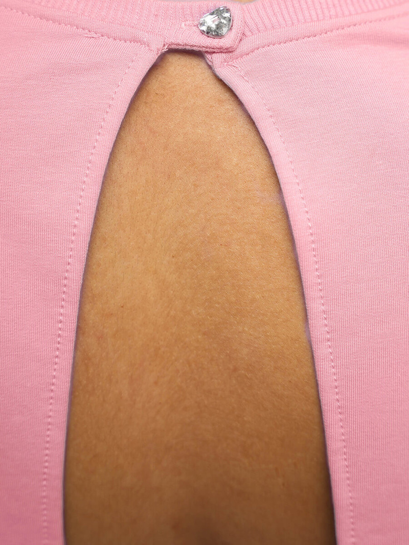 Komplet dresowy dwuczęściowy damski różowy OZONEE O/12113Z