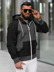 Kurtka męska bomberka czarna OZONEE JS/5M3213/392