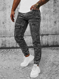 Чоловічі джинси джоггери Чорнi OZONEE NB/MP0107N