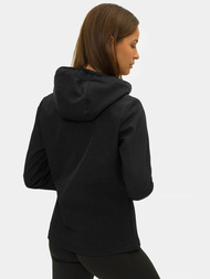 Kurtka softshell damska z kapturem czarna OZONEE JS/HD182/1