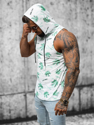 Майка чоловіча Бiло-Зелений OZONEE O/BL306Z