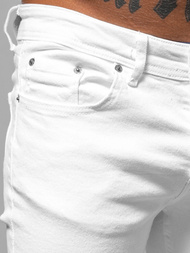 Spodnie jeansowe męskie białe OZONEE E/5391/01