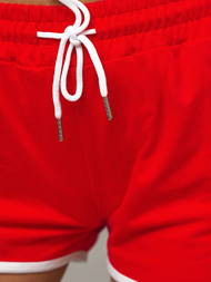 Spodenki dresowe damskie czerwone OZONEE JS/8K208/18Z