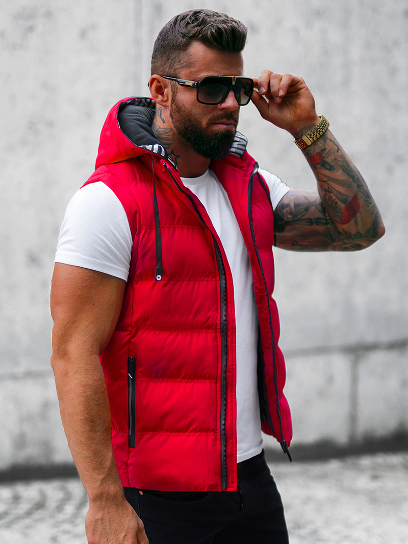 Безрукавка чоловіча Червона OZONEE JS/5M758/270