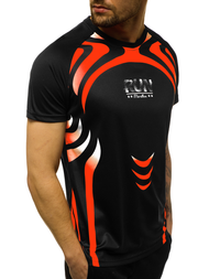 T-Shirt męski czarny OZONEE JS/KS2062