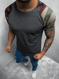 T-Shirt męski grafitowy OZONEE O/1176