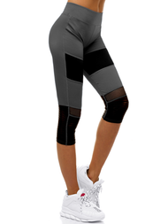 Legginsy damskie krótkie grafitowe OZONEE X/1253