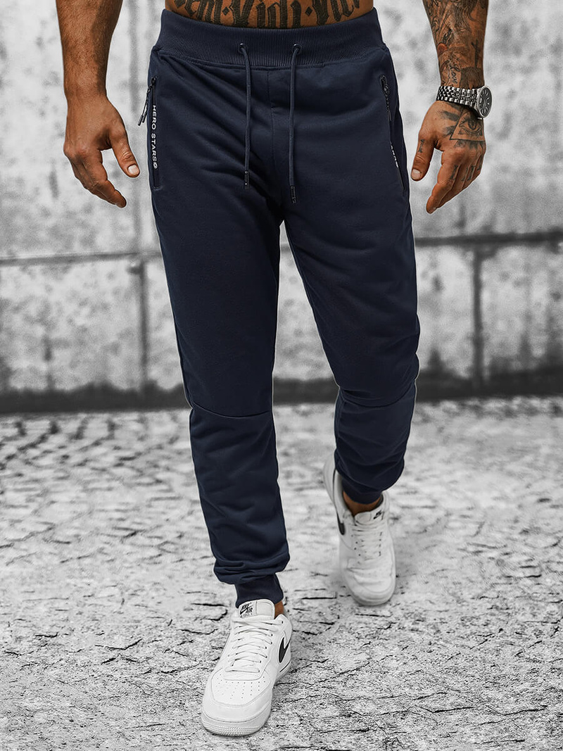 Штани спортивні чоловічі tемно-cинi OZONEE JS/8K198