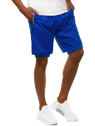 Spodenki dresowe męskie niebieskie OZONEE O/11127