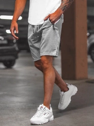 Spodenki dresowe męskie szare OZONEE O/WW20012/2