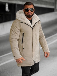 Kurtka zimowa męska beżowa OZONEE JS/22M319/62Z