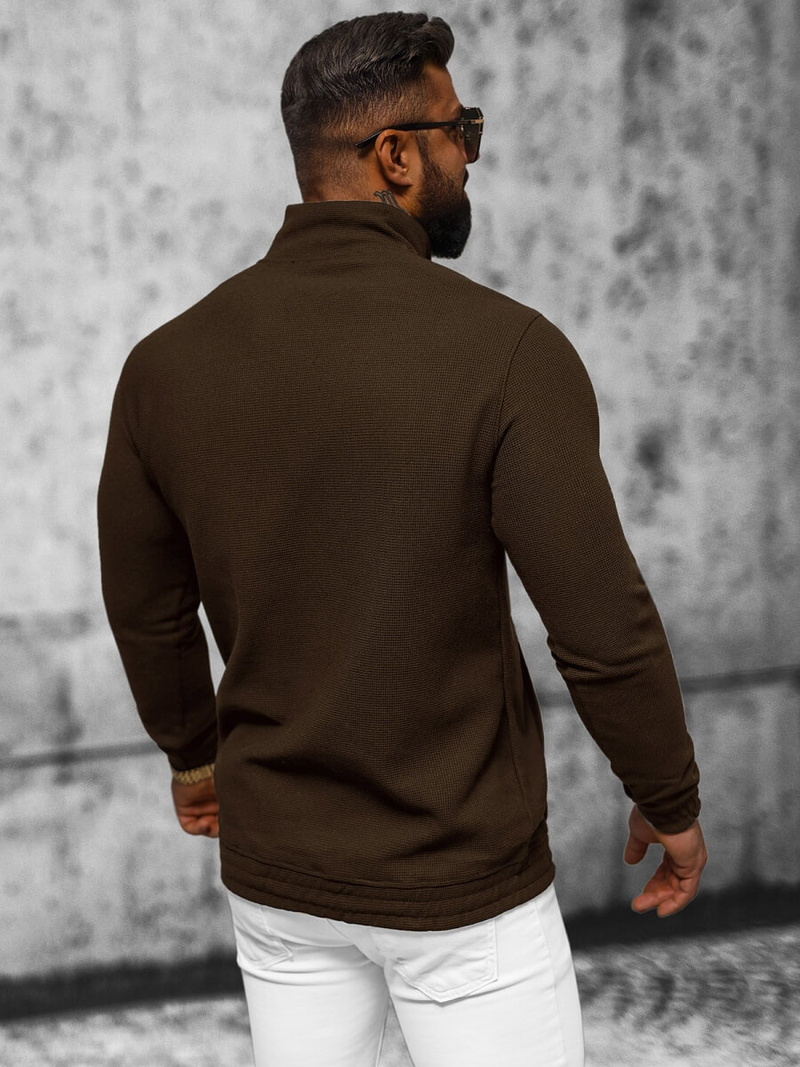 Bluza męska brązowa OZONEE O/TB2302