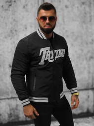 Kurtka męska bomberka czarna OZONEE JS/84M3013/392