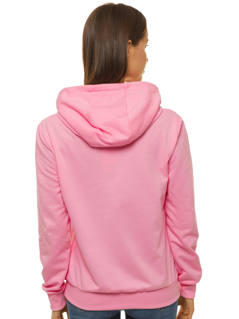 Bluza z kapturem damska jasnoróżowa OZONEE JS/68B20002/20