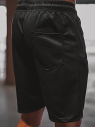 Spodenki dresowe męskie czarne OZONEE O/WW20012/1