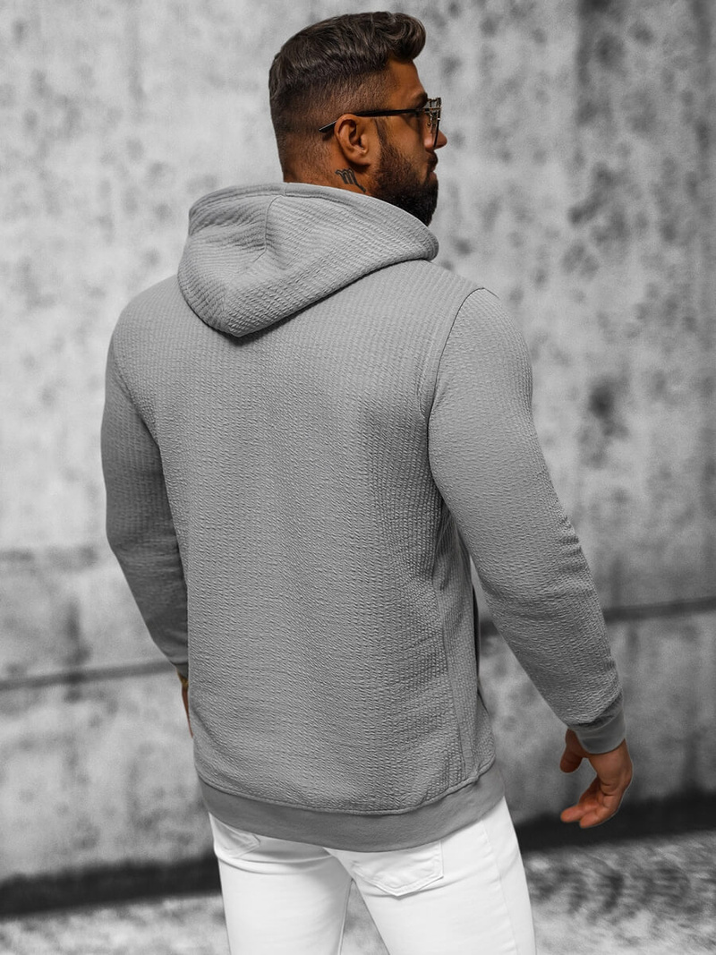 Толстовка чоловіча сірий OZONEE O/TB2273