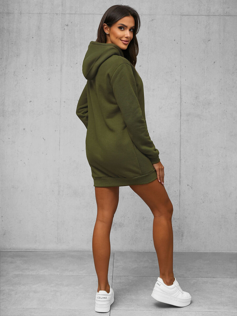 Bluza z kapturem damska khaki OZONEE JS/YS10003/29Z