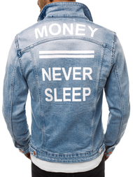 Kurtka jeans męska niebieska OZONEE G/600