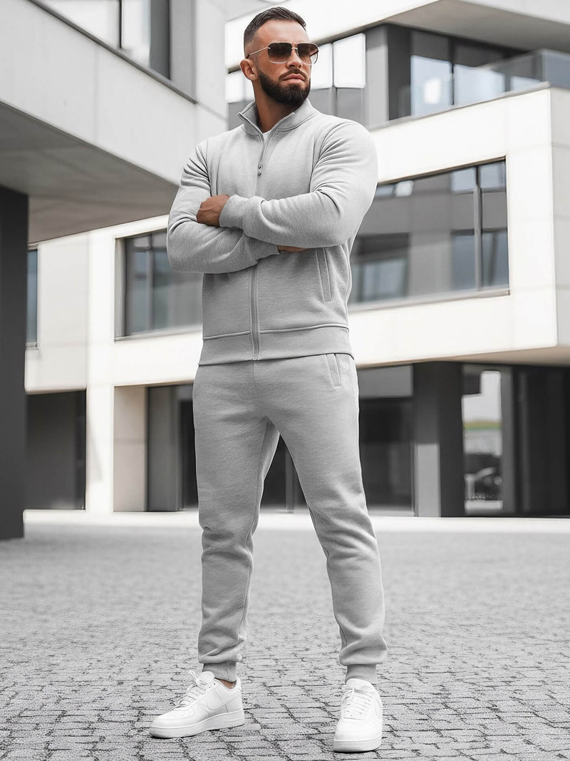 Спортивний костюм чоловічій ciрий OZONEE JS/68C10385/2