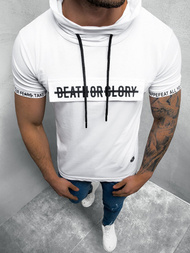 T-Shirt męski biały OZONEE MR/19109Z