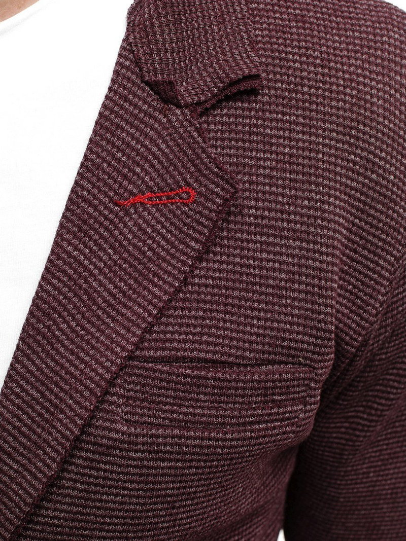 OZONEE mech/2043 marynarka bordowa