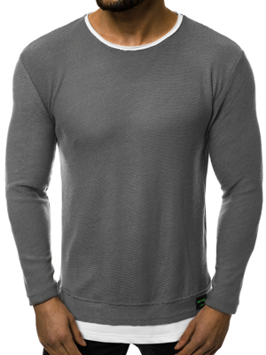 Bluza męska grafitowa OZONEE MACH/2139/19