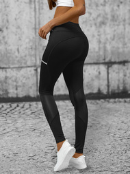 Legginsy damskie czarne OZONEE O/YY9260