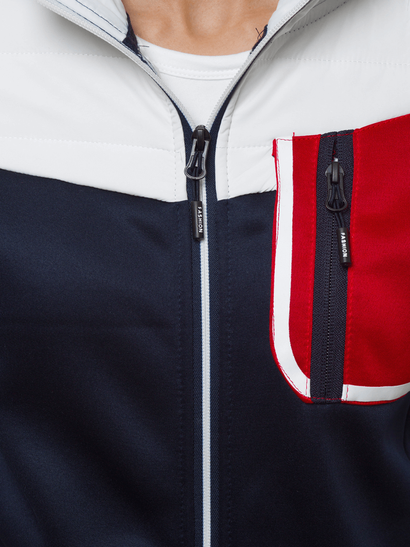 Куртка жіноча Бiло-Темно синiй OZONEE JS/KSW4006