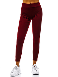 Legginsy damskie bordowe OZONEE JS/1036/B13