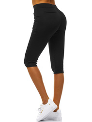 Legginsy krótkie damskie czarne OZONEE JS/1027/A1