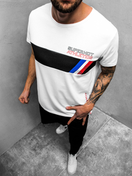T-Shirt męski biały OZONEE JS/KS1957Z